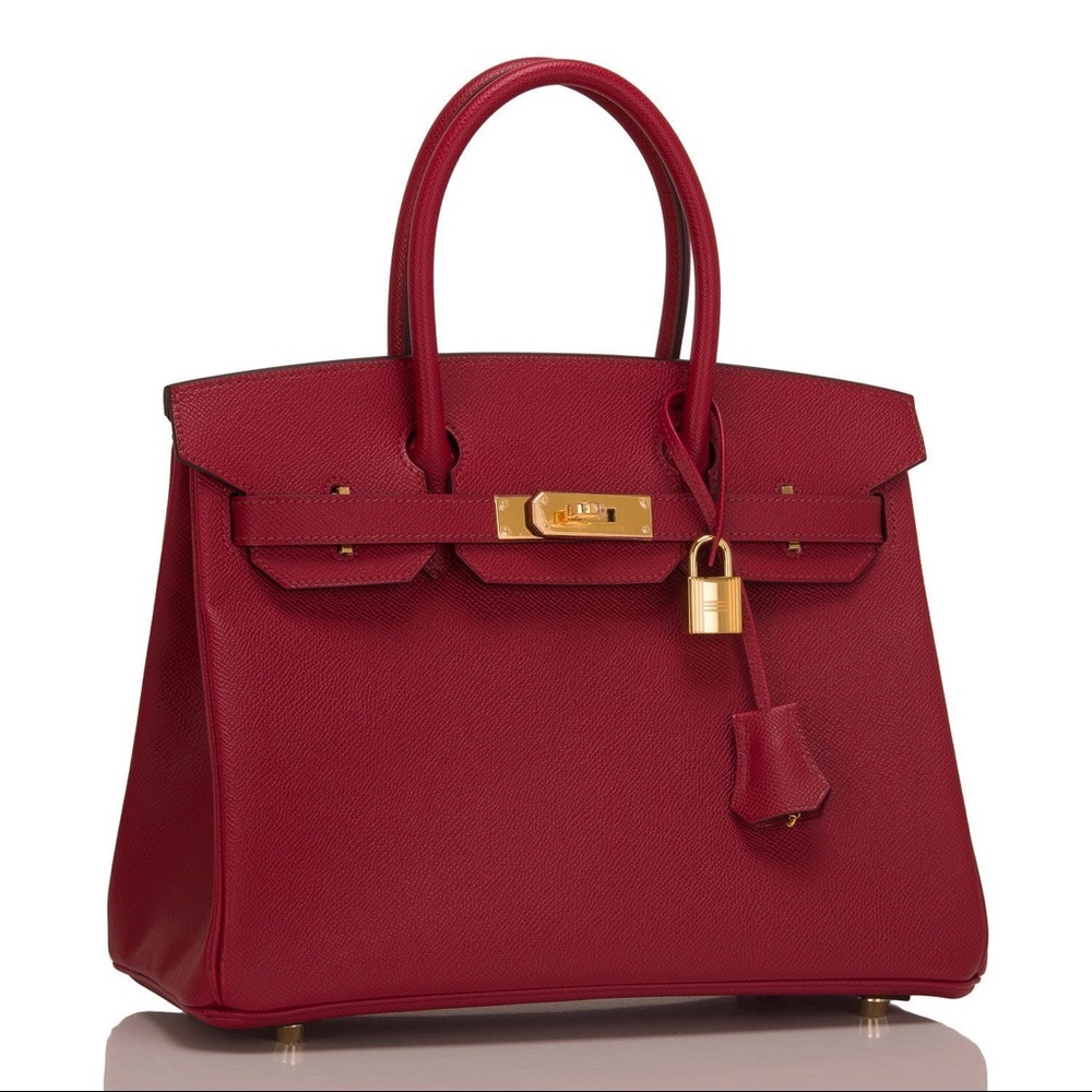 2016 Hermès Togo Birkin 30 Rouge Grenat K1 GHW